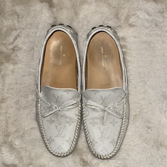 LV Driver Mocassin (White leather) Used size 9 - Picture 6 of 7